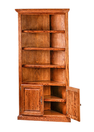 Topeka Corner Bookcase - Home Furniture Factory