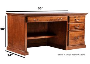 Winchester Pedestal Desk - Home Furniture Factory