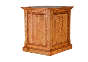 Traditional End Table with Doors