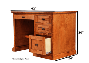 Asheville Pedestal Desk - Home Furniture Factory